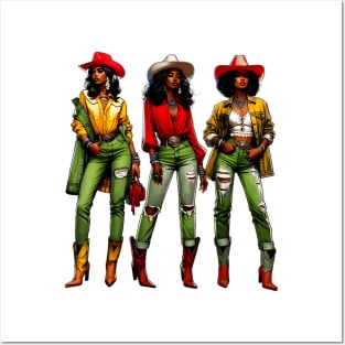 Black Cowgirl Western Rodeo Melanin Black History Texas Posters and Art